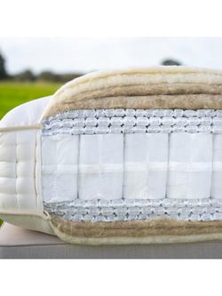 John Lewis British Natural Collection Cotswold 19000 Mattress, Firmer Tension, Super King Size - view 2, White