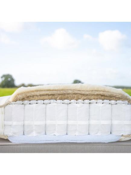 John Lewis British Natural Collection Hemp 2750 Zip Link, Regular Tension, Super King Size - view 2, White