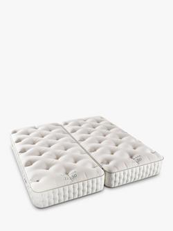 John Lewis Ultimate Natural Collection 22250 Zip Link Mattress, Firmer Tension, Large Emperor, White