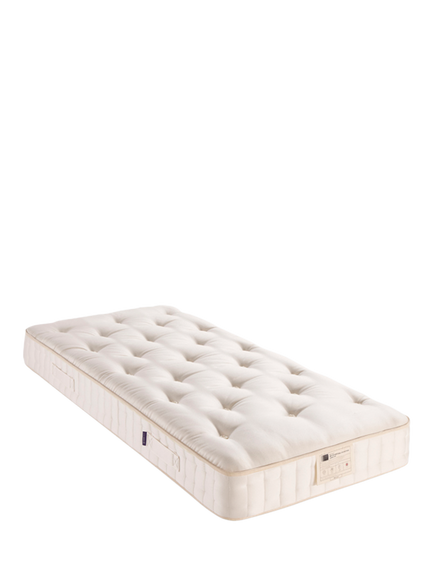 John Lewis British Natural Collection Linen 3250 Mattress, Firmer Tension, Single, White