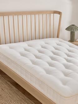 John Lewis British Natural Collection Linen 3250 Mattress, Firmer Tension, King Size - view 2, White