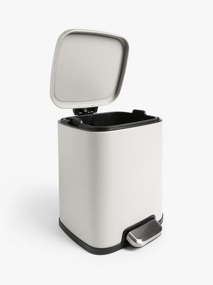 John Lewis Pedal Bin, 9L - view 2, Grey