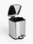 John Lewis Pedal Bin, 9L, Stainless Steel