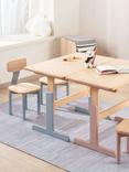 Boori Tidy Learning Kids' Table & Chair Set, Blueberry/Almond