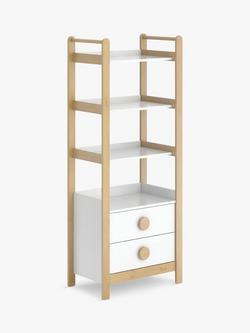 Boori Tidy Storage Bookcase, White/Almond