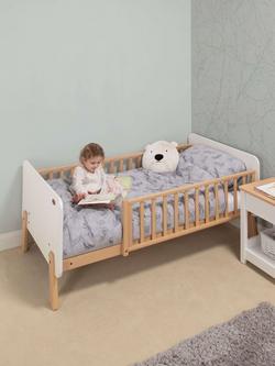 Boori Natty Bedside Bed with Boori Breathable Pocket Spring Bedside Bed Mattress, 159 x 79cm - view 2, White/Almond