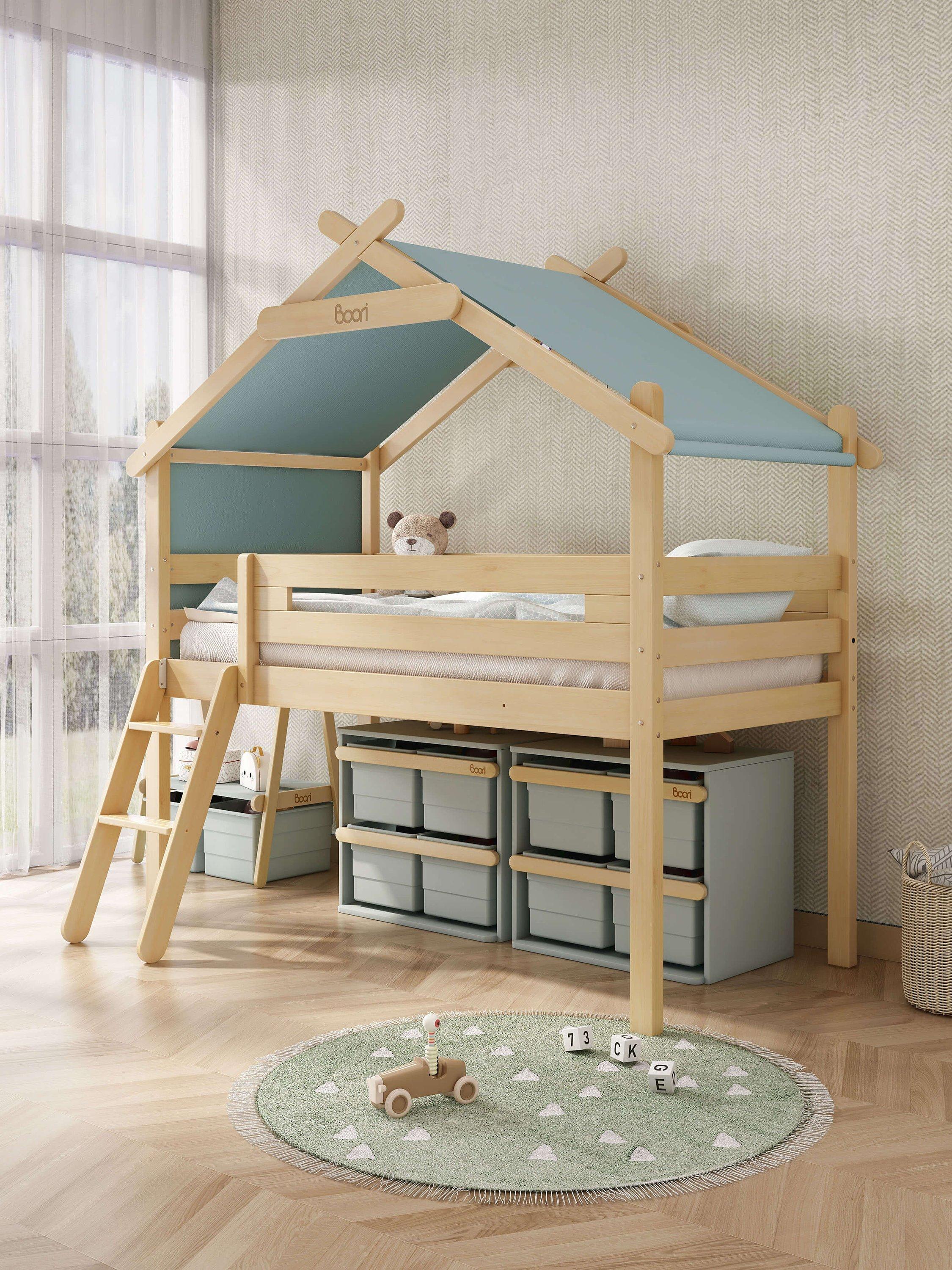 Boori Forest Teepee Loft Single Bedstead with Canopy