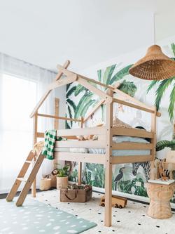 Boori Forest Teepee Loft Single Bedstead, Almond - view 2, Almond