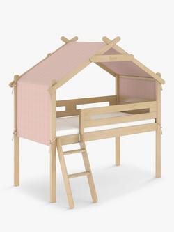 Boori Forest Teepee Loft Single Bedstead with Canopy, Almond/Cherry