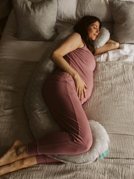 BellaMoon 3-in-1 Pregnancy and Nursing Pillow, Dotted - view 2, Dotted