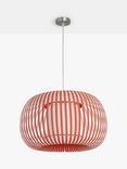 John Lewis Harmony Small Ribbon Ceiling Light, Terracotta