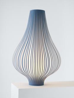 John Lewis Harmony Ribbon Large Table Lamp, Blue