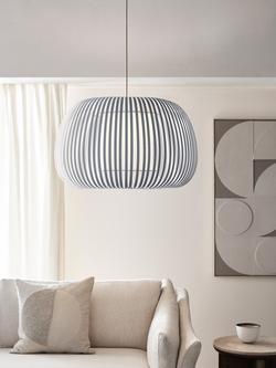John Lewis Harmony XL Ribbon Ceiling Light - view 2, Grey