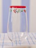 Cath Kidston Feels Like Home Glass Highball, 550ml, Clear/Multi