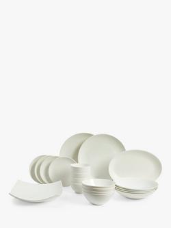 Wedgwood Gio Bone China Dinnerware Set, White, 20 Piece, White