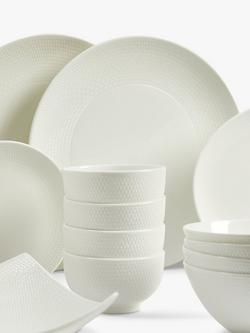 Wedgwood Gio Bone China Dinnerware Set, White, 20 Piece - view 2, White