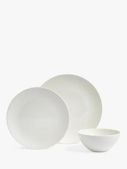 Wedgwood Gio Bone China Dinnerware Set, White, 12 Piece - view 2, White