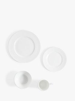 Wedgwood Intaglio Bone China Dinnerware Set, White, 16 Piece - view 2, White