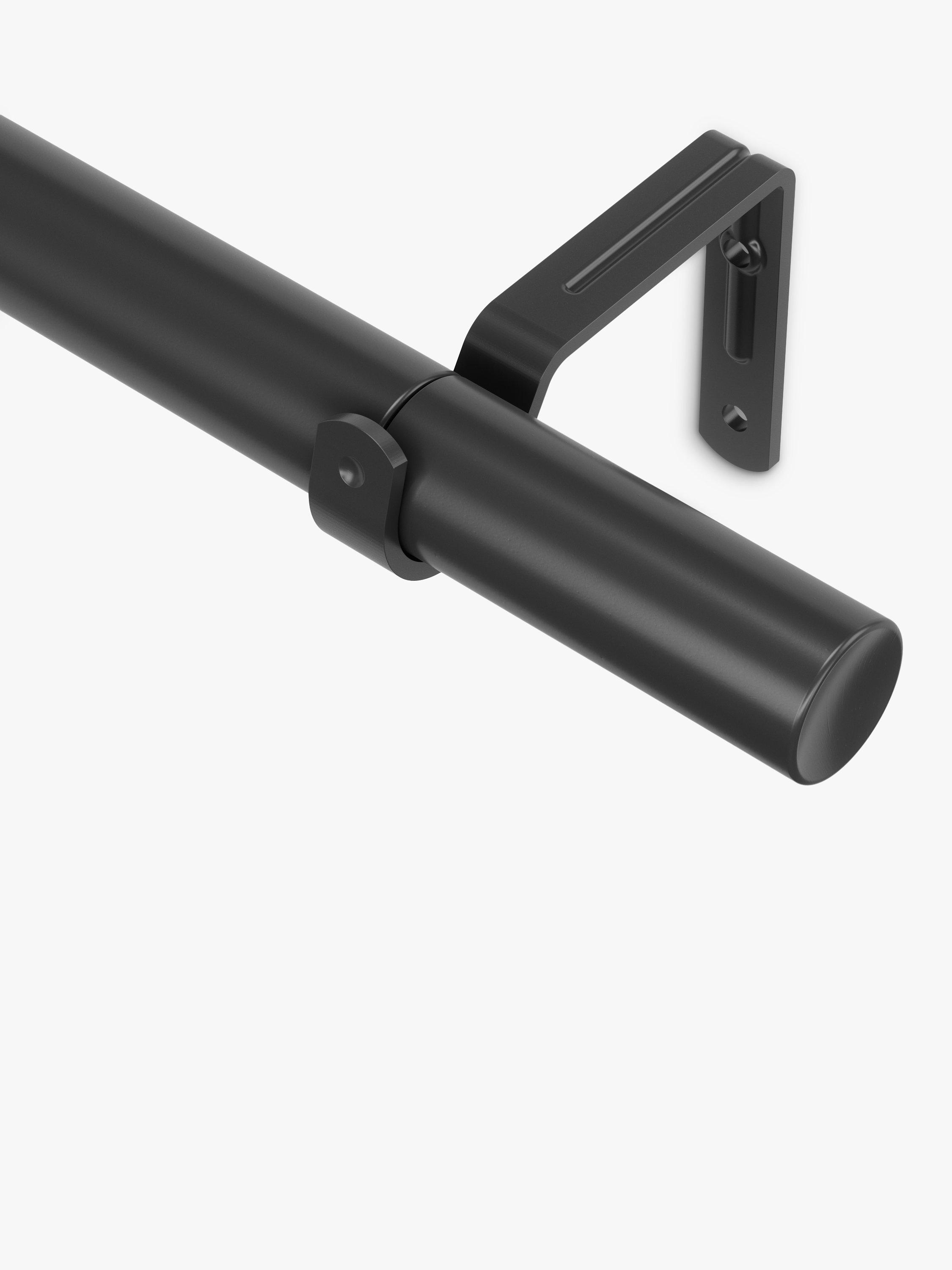 Umbra Zen Extendable Curtain Pole Kit, Black, Dia.32mm