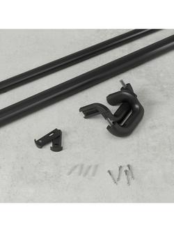 Umbra Twilight Room Darkening Curtain Pole Kit - view 2, Black