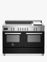 Bertazzoni Professional Series Electric Range Cooker with Induction Hob, Gloss Black
