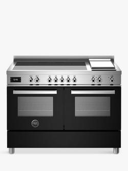 Bertazzoni Professional Series Electric Range Cooker with Induction Hob, Gloss Black