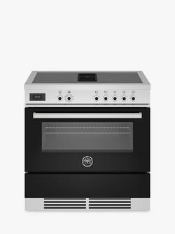 Bertazzoni Air-Tec Electric Range Cooker with Induction Hob, Gloss Black