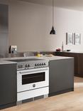 Bertazzoni Air-Tec Electric Range Cooker with Induction Hob, Gloss White