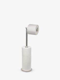 Joseph Joseph Luxe 2-1 Toilet Roll Stand, Stainless Steel - view 2, Stainless Steel