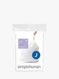 simplehuman Bin Liners, Code J, Pack of 20