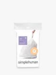simplehuman Bin Liners, Code Q, Pack of 20