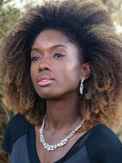 Ivory & Co. Crystal Collar Necklace, Silver - view 2, Silver