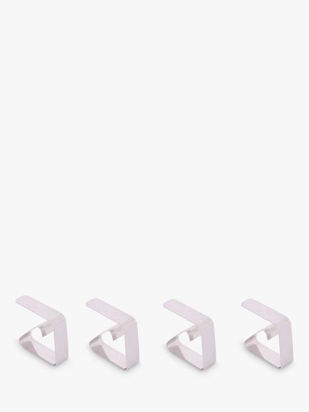 Eddingtons Stainless Steel Tablecloth Clips, Pack of 4, Silver