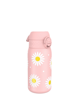 Ion8 Daisy Leak-Proof Stainless Steel Drinks Bottle, 400ml, Rose Quartz, Rose Quartz