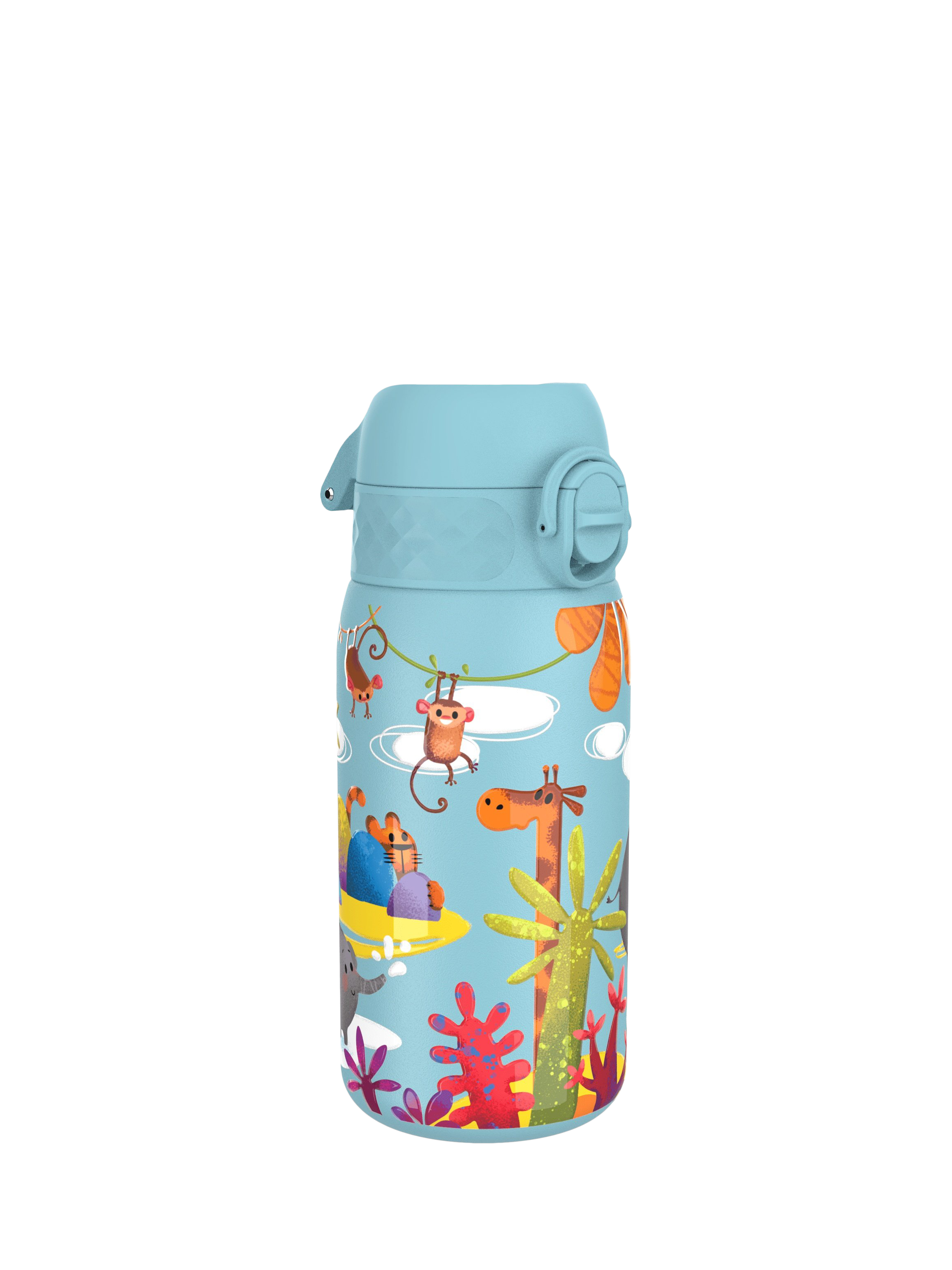 Ion8 Safari Leak-Proof Stainless Steel Drinks Bottle, 400ml, Alaskan Blue
