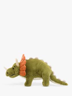 Jellycat Archie Dinosaur Soft Toy, Green/Multi - view 2, Green/Multi
