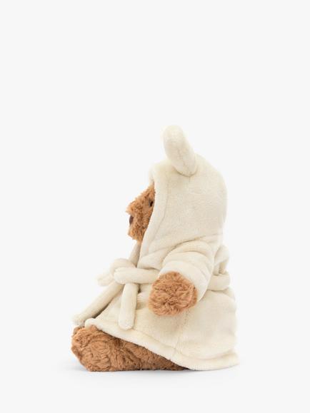 Jellycat Bartholomew Bear Bathrobe Soft Toy - view 2, Brown