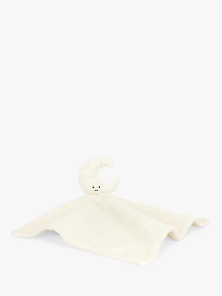 Jellycat Amuseable Moon Soother Soft Toy, White, White