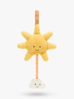 Jellycat Amuseable Sun Musical Pull Soft Toy, Yellow, Yellow