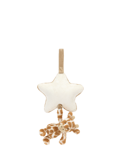 Jellycat Bashful Giraffe Musical Pull Toy, Multi