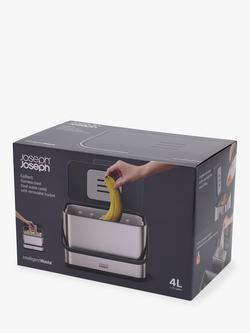 Joseph Joseph Food Waste Caddy, 4L, Stainless Steel - view 2, Black