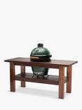 Big Green Egg Large Egg BBQ & Mahogany Wood Table Bundle with ConvEGGtor & Cover