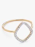 Monica Vinader 14ct Yellow Gold Riva Diamond Kite Ring, Gold