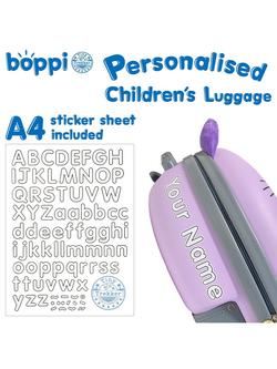 boppi Tiny Trekker Robot 2 Wheel Cabin Suitcase, 17L, Blue - view 2, Blue