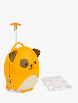 boppi Tiny Trekker Dog 2 Wheel Cabin Suitcase, 17L, Yellow, Yellow