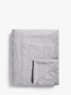 John Lewis Super Soft Throw, Storm