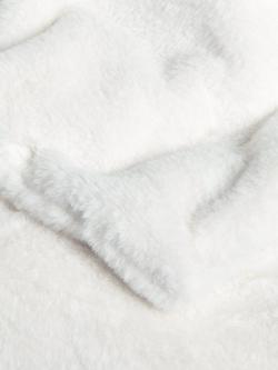 John Lewis Super Soft Throw - view 2, White