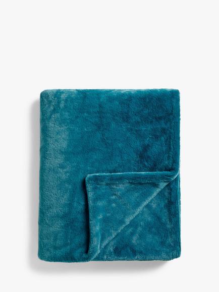 John Lewis Super Soft Throw, Fjord