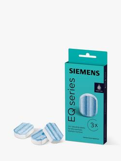 Siemens TZ80002B Coffee Machine Descalaing Tablets, Pack of 3, White
