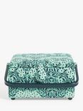 John Lewis William Morris Michaelmas Daisy Square Lid Sewing Basket, Teal